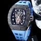 Best Replica Richard Mille RM66 CarbonTPT Carbon Fiber Case Rubber Strap Men's Watch (7)_th.jpg